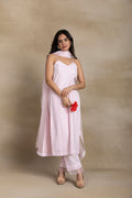 Pretty Pink A-line Kota Doriya Suit Set