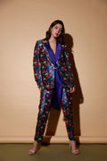 Purple Majesty Printed Silk Co-ord Set