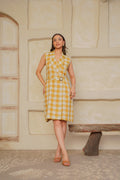 Sunlit Checks Dress