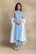 Elegant Sky Blue Suit Set