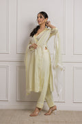 Lace Serenity Suit Set in Light Yellow